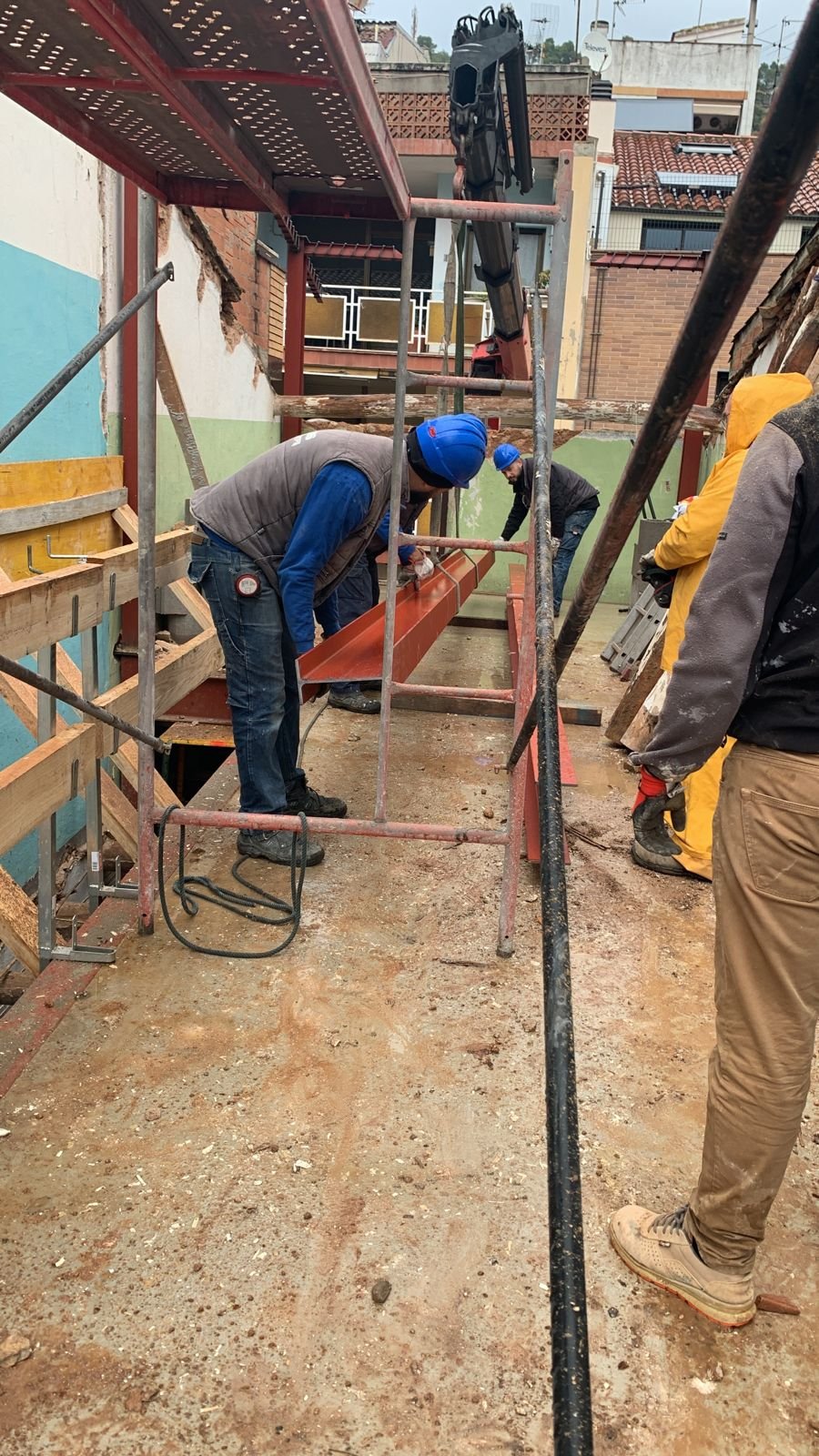 Terraza en construcción